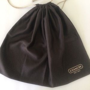 COACH SILKY BROWN DUSTBAG